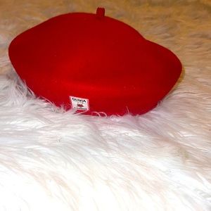 Girls Red Gymboree Beret Hat